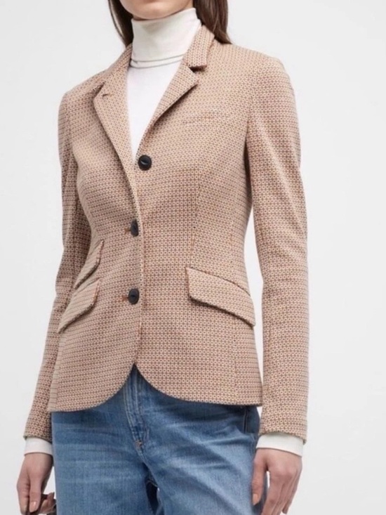 rag & bone Jackets & Blazers - Rag & Bone Slade Geo Print Cotton Blend Blazer Jacket Brown Size 4